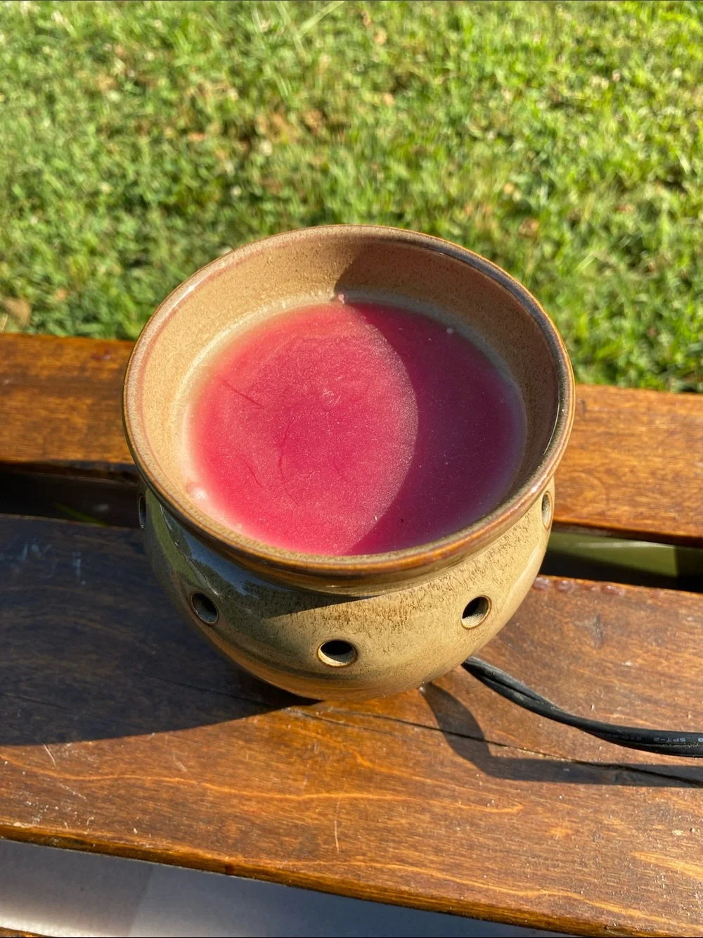 Scentsy Limestone Earth-Tone Mid-Size Electric Wax Warmer - Retired Feb. 2013